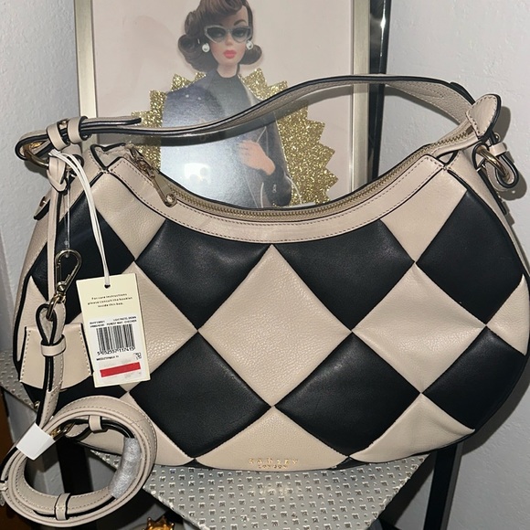 RADLEY LONDON Bags Radley London Forest Way Checkerboard Medium Ziptop Shoulder Bag Nwt